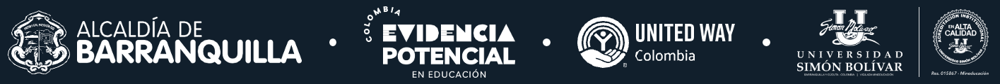 Aliados de la estrategia: Alcaldía de Barranquilla, Evidencia tu Potencial, United Way Colombia y aliados institucionales